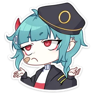 🤷‍♀️ Anime, Charakter, Süß, Mädchen, Chibi, Künstler telegram sticker