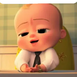 😅 Boss Baby The Boss Baby Baby, Anzug, Cartoon, Figur, Boss telegram sticker