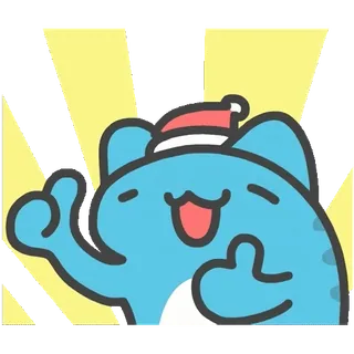 👍 кот, наклейка, милый, животное, жест whatsapp sticker