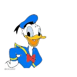 👍 Donald Duck kartun, bebek, Disney, Donald Bebek, karakter telegram sticker