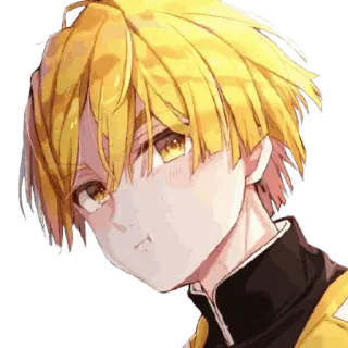 😒 Zenitsu Agatsuma Demon Slayer Anime, Demon Slayer, Zenitsu Agatsuma, Personagem, Mangá telegram sticker