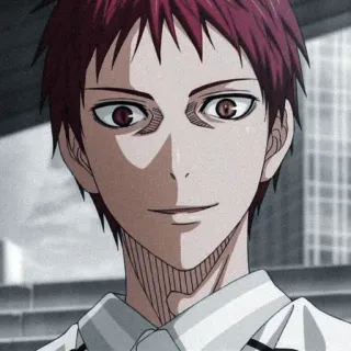🎭 Seijuro Akashi Kuroko's Basketball Anime, Basquete, Esportes, Mangá, Personagem telegram sticker