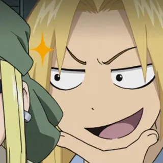 😏 Edward Elric Fullmetal Alchemist อนิเมะ, มังงะ, แขนกลคนแปรธาตุ, การ์ตูน, ตลก telegram sticker