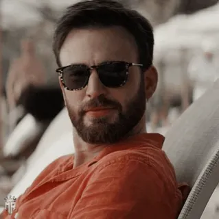 🇺🇸 Chris Evans 배우, 유명인, 남자, 선글라스 telegram sticker