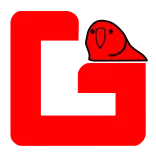 😏 vogel, rood, vierkant, cartoon whatsapp sticker