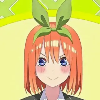 🧩 Yotsuba Nakano The Quintessential Quintuplets Anime, Fille, Yotsuba Nakano, The Quintessential Quintuplets, Mignon, Kawaii telegram sticker