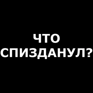 ❓ ЧТО СПИЗДАНУЛ? russo, testo, offensivo, parolaccia telegram sticker