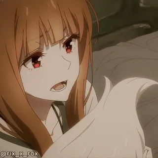 😕 Holo Spice and Wolf HOLOM_FOX whatsapp sticker