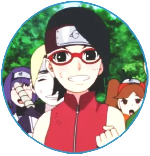 😁 Sarada Uchiha Naruto anime, manga, ninja, naruto, sarada uchiha, cartoon whatsapp sticker