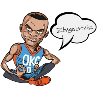 😔 Zbagoistvie pallacanestro, OKC, atleta, sport telegram sticker