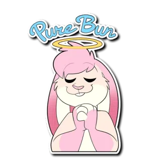 😇 Pure Bun whatsapp sticker