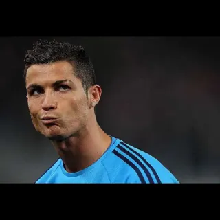 🏆 Cristiano Ronaldo soccer, athlete, football, sport, player telegram sticker