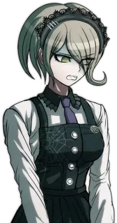 😰 Kirumi Tojo Danganronpa V3: Killing Harmony Anime, Pokojówka, Służąca, Kirumi Tojo, Danganronpa whatsapp sticker