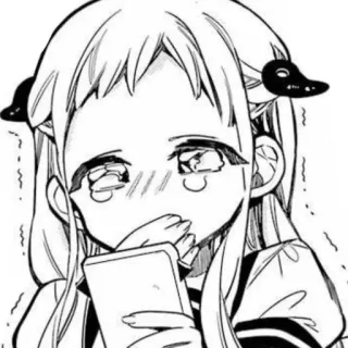 🥬 Nene Yashiro Toilet-bound Hanako-kun Anime, Manga, Mignon, Fille, Japonais, Dessin animé telegram sticker