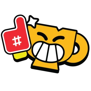 👍 troféu, jogo, recompensa, conquista, joinha, hashtag whatsapp sticker