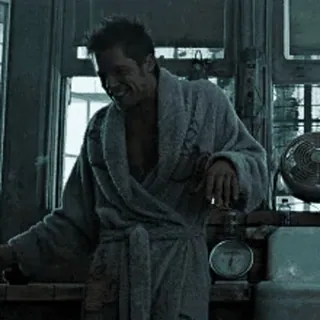 🚬 Tyler Durden Fight Club kampf, blut, blaue flecken, seife, brad pitt, gewalt whatsapp sticker