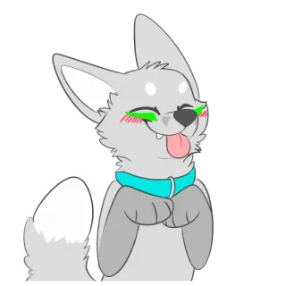 ☺️ fictional wolf telegram sticker