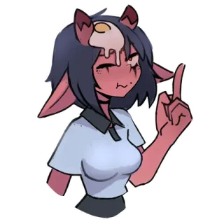 🖕 Michiru Kagemori BNA: Brand New Animal telegram sticker