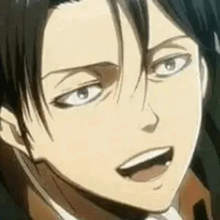 🖤 Levi Ackerman Attack on Titan Anime, Levi, Attack on Titan, Manga, Personage, Illustratie telegram sticker