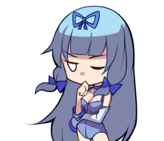 🤔 Anime, Chibi, Kartun, Gadis, Lucu telegram sticker