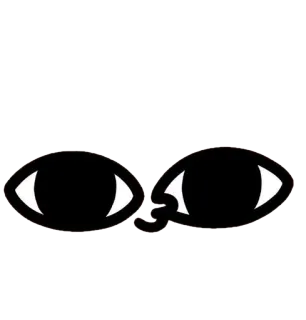 👀 ดวงตา, ภาพลวงตา, สติกเกอร์, กราฟิก telegram sticker