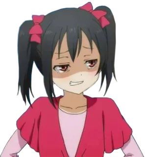 😾 Nico Yazawa Love Live! Anime, Cartone animato, Ragazza, Personaggio, Nico Yazawa, Love Live whatsapp sticker
