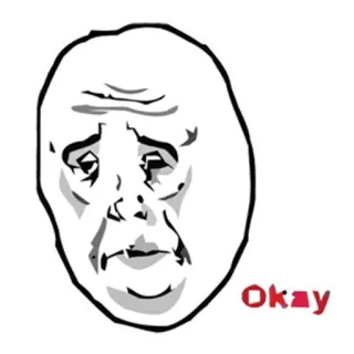 ® Okay Meme, Internet, Okay Face, Expressão, Emoção telegram sticker