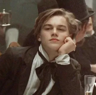 😐 Leonardo DiCaprio Leonardo DiCaprio, aktor, portret, mężczyzna telegram sticker