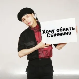 ❤️ Хочу обнять Сынмина K-pop, Idol, Messaggio, Voglio abbracciare, Persona, Uomo, Segno telegram sticker