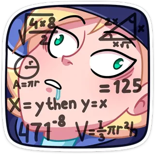 😨 Алг
=
= 125
X= y then y=x
(471-8 V=글까지
x
X
4x8 Mathe, Algebra, Gleichung, Geometrie, Formel, Mathematik telegram sticker