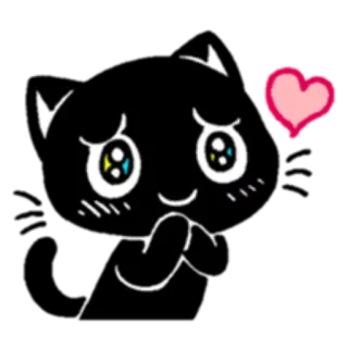 😌 emoji, kawaii, heart, cute, love telegram sticker