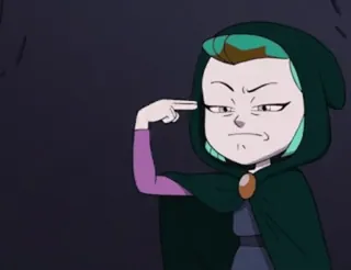 😐 Amity Blight The Owl House Cartoon, Anime, Fingerpistole, Amity Blight, Willkommen im Haus der Eulen, Geste, Lustig telegram sticker
