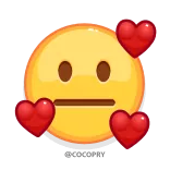 🥰 表情符号, 心, 爱, 喜爱, 微笑 whatsapp sticker