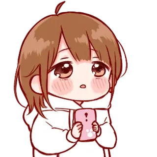🍬 anime, cute, girl, chibi, cartoon, sticker telegram sticker