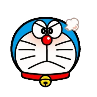 🔵 Doraemon 도라에몽, 화난, 만화, 애니메이션, 만화, 고양이 로봇 whatsapp sticker