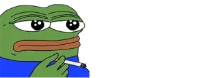🚬 Pepe the Frog Pepe, kikker, meme, internet cultuur, roken whatsapp sticker
