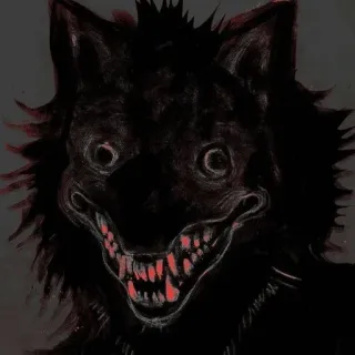 🐺 Smile Dog Creepypasta telegram sticker