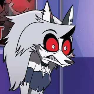 😱 Loona Helluva Boss Loona, Helluva Boss, アニメ, 狼, 地獄犬 telegram sticker