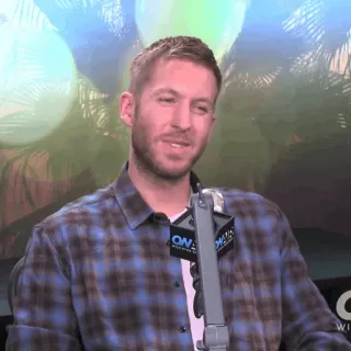 🎧 Calvin Harris Calvin Harris, DJ, músico, celebridade, entrevista telegram sticker