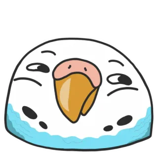 😊 鸟, 虎皮鹦鹉, 鹦鹉, 动物, 宠物, 可爱, 贴纸 telegram sticker