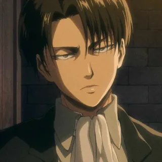 📎 Levi Ackerman Attack on Titan anime, manga, character, portrait, fanart, male telegram sticker