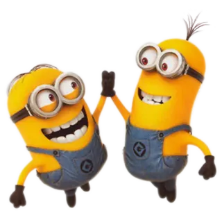 🙏 Minions Despicable Me cartoon, yellow, animation, friends, minions telegram sticker