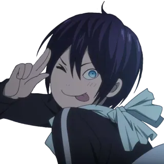 😜 Yato Noragami anime, character, noragami, yato, god, manga telegram sticker