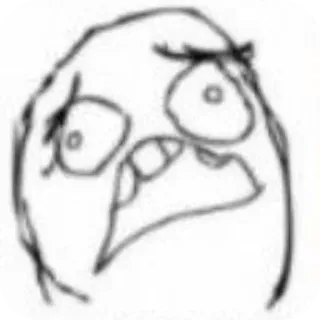 👍 Rage Guy Rage Comics whatsapp sticker
