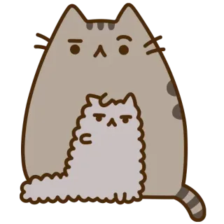 😶 cat, cats, kitten, cute, grumpy telegram sticker