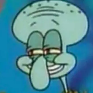 ➰ Squidward Spongebob Squarepants cartoon, squidward, spongebob, meme, character, nickelodeon telegram sticker