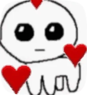 🥳 miłość, serce, urocze, blob, abstrakcja telegram sticker