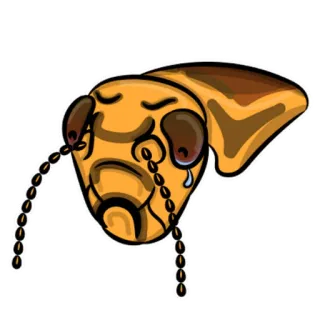 😥 inseto, chorando, triste, bicho, lágrimas, desenho animado telegram sticker