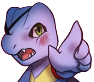 👈 cartoon, lizard, animal, sticker, character telegram sticker