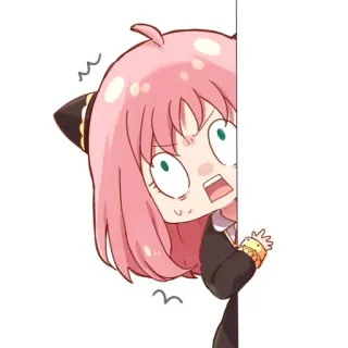 😳 Anya Forger Spy x Family anime, manga, Anya, Spy x Family, cute, character telegram sticker